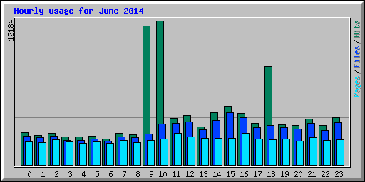 Hourly usage for June 2014