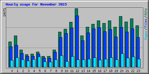 Hourly usage for November 2015
