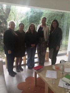 Da esquerda para a direita: Margarida Medina Martins, Vera Fonseca, Ana Sofia Fernandes, Ingel Hirv e Alexandra Silva